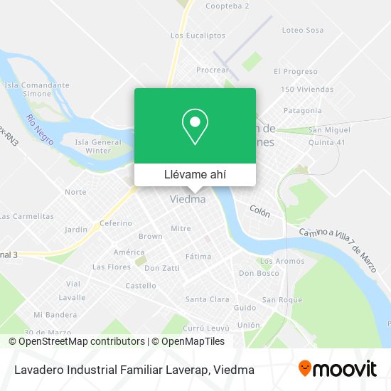 Mapa de Lavadero Industrial Familiar Laverap