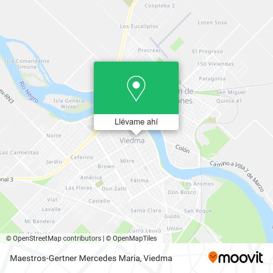 Mapa de Maestros-Gertner Mercedes Maria