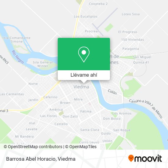Mapa de Barrosa Abel Horacio