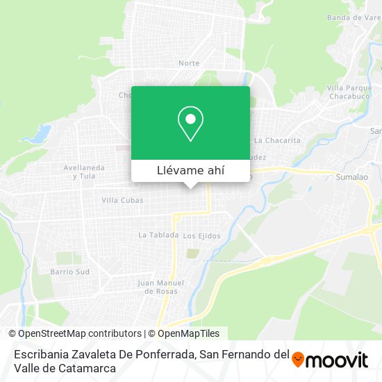 Mapa de Escribania Zavaleta De Ponferrada