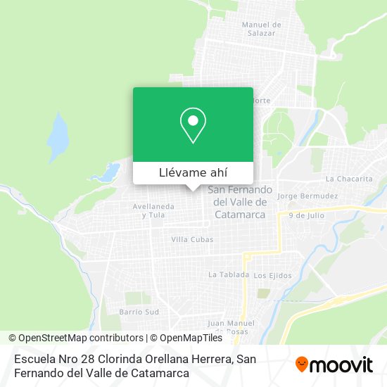 Mapa de Escuela Nro 28 Clorinda Orellana Herrera