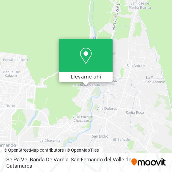 Mapa de Se.Pa.Ve. Banda De Varela