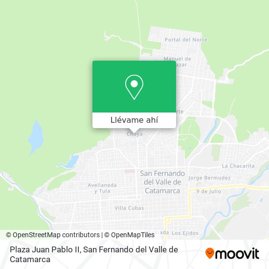 Mapa de Plaza Juan Pablo II