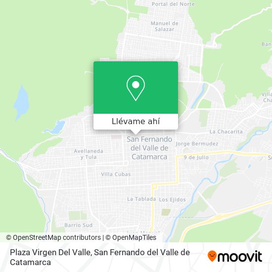 Mapa de Plaza Virgen Del Valle