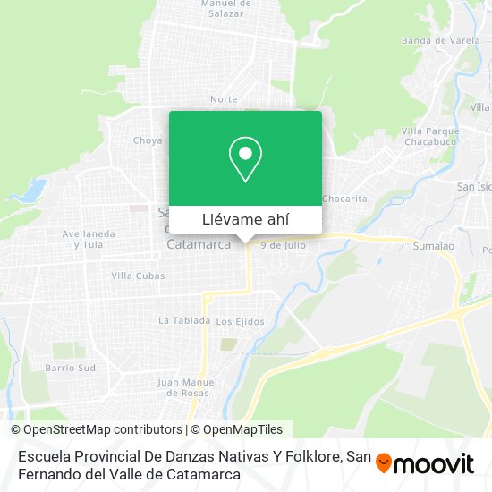 Mapa de Escuela Provincial De Danzas Nativas Y Folklore