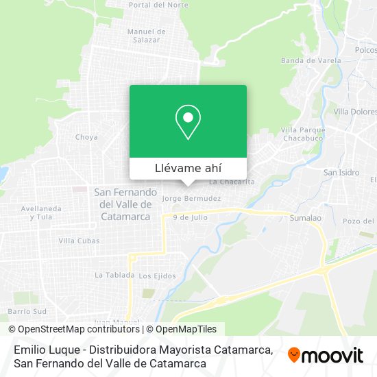 Mapa de Emilio Luque - Distribuidora Mayorista Catamarca