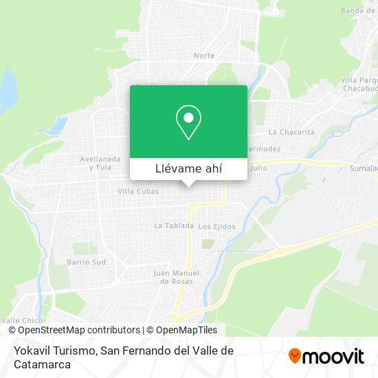 Mapa de Yokavil Turismo