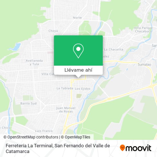 Mapa de Ferretería La Terminal