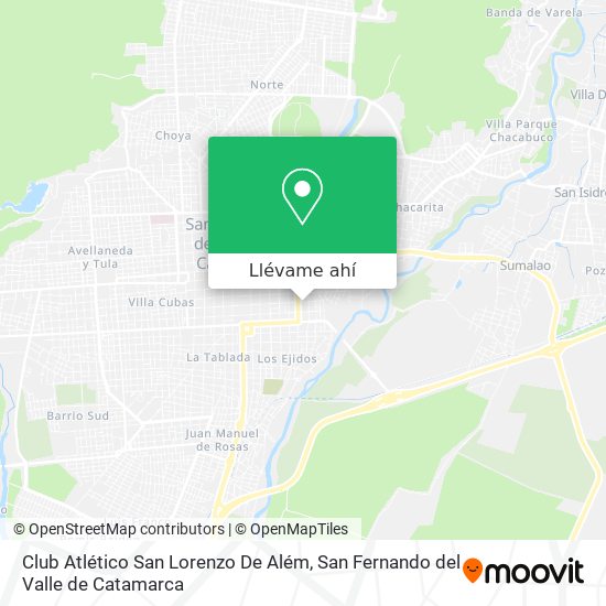 Mapa de Club Atlético San Lorenzo De Além