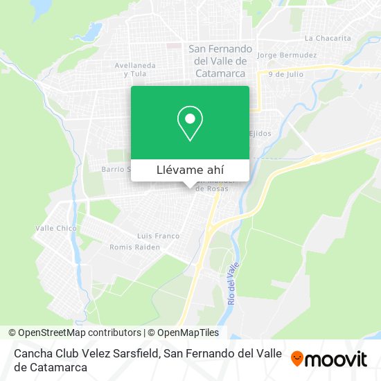 Mapa de Cancha Club Velez Sarsfield