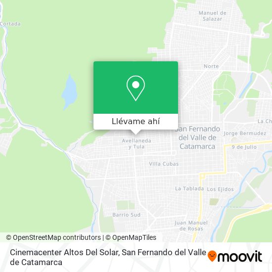 Mapa de Cinemacenter Altos Del Solar