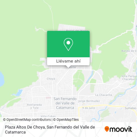 Mapa de Plaza Altos De Choya