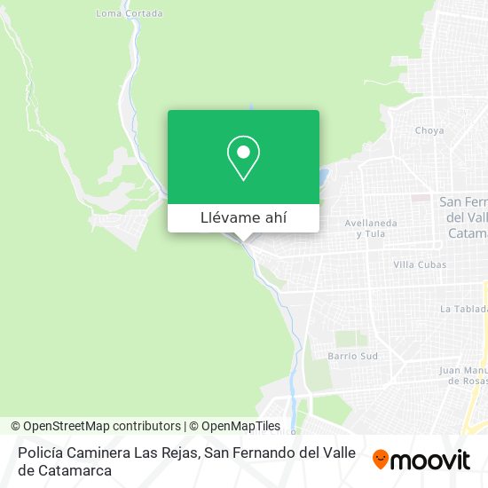 Mapa de Policía Caminera Las Rejas