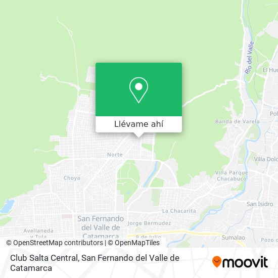 Mapa de Club Salta Central