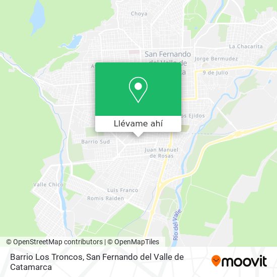 Mapa de Barrio Los Troncos