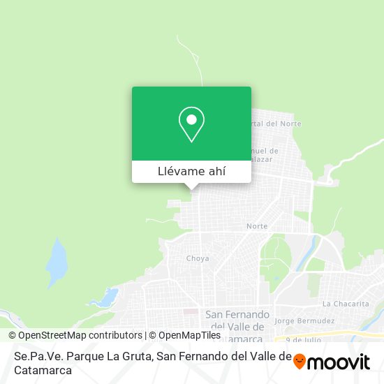 Mapa de Se.Pa.Ve. Parque La Gruta