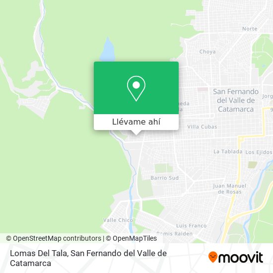 Mapa de Lomas Del Tala
