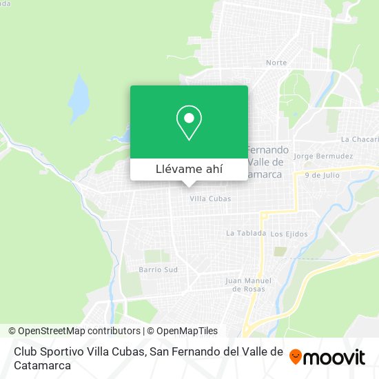 Mapa de Club Sportivo Villa Cubas