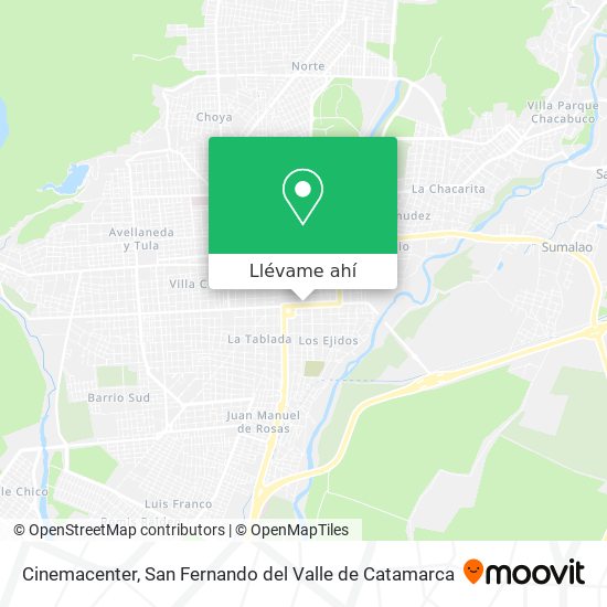 Mapa de Cinemacenter