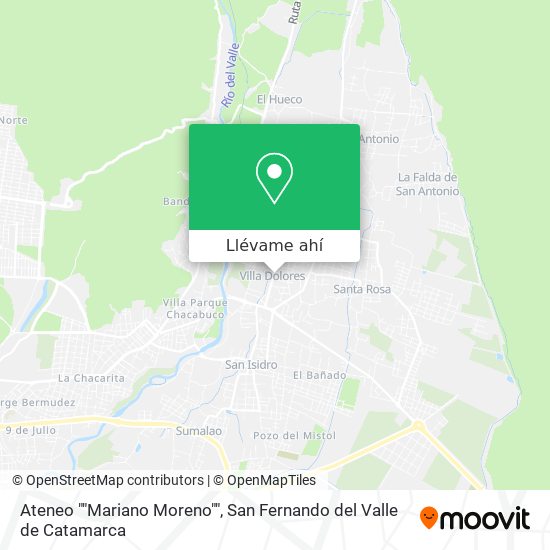 Mapa de Ateneo ""Mariano Moreno""