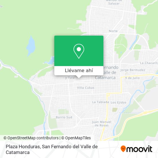 Mapa de Plaza Honduras