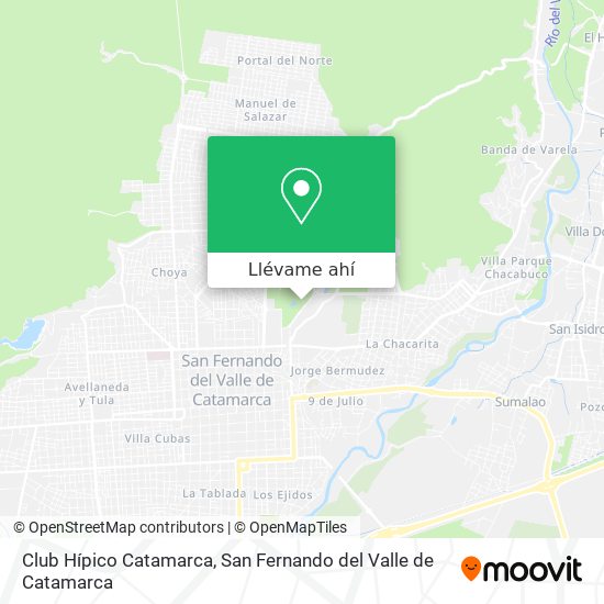 Mapa de Club Hípico Catamarca