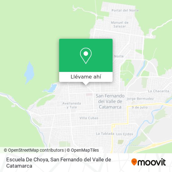 Mapa de Escuela De Choya