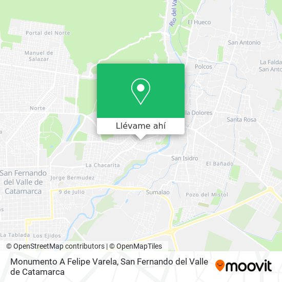 Mapa de Monumento A Felipe Varela