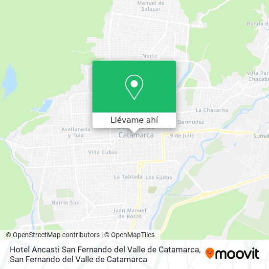 Mapa de Hotel Ancasti San Fernando del Valle de Catamarca