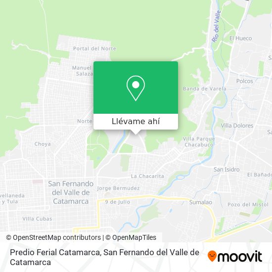 Mapa de Predio Ferial Catamarca