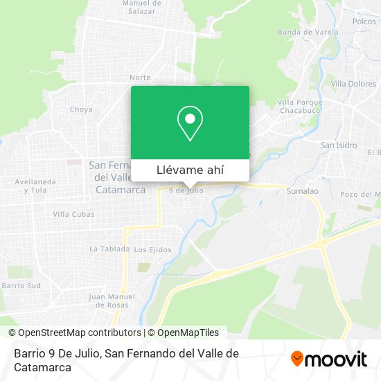 Mapa de Barrio 9 De Julio