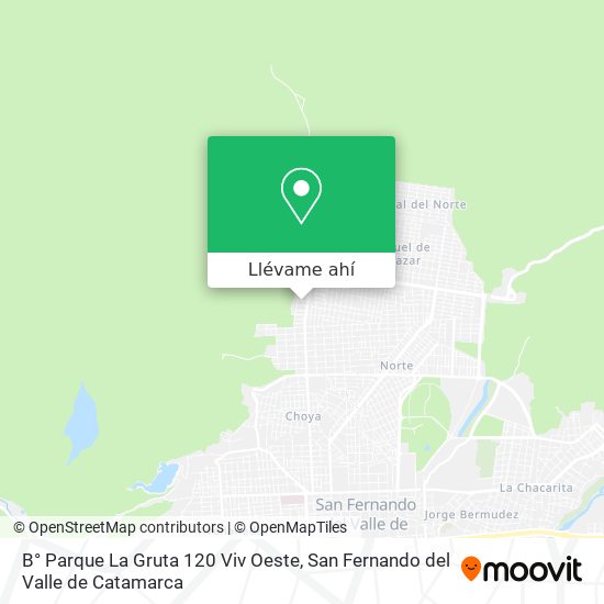 Mapa de B° Parque La Gruta 120 Viv Oeste