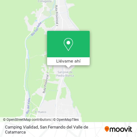 Mapa de Camping Vialidad