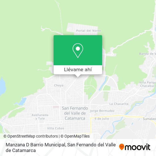 Mapa de Manzana D Barrio Municipal