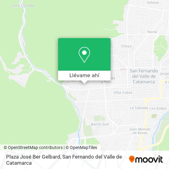 Mapa de Plaza José Ber Gelbard