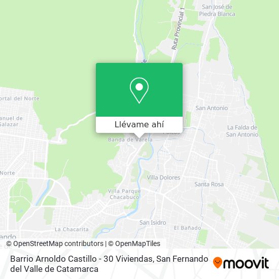 Mapa de Barrio Arnoldo Castillo - 30 Viviendas