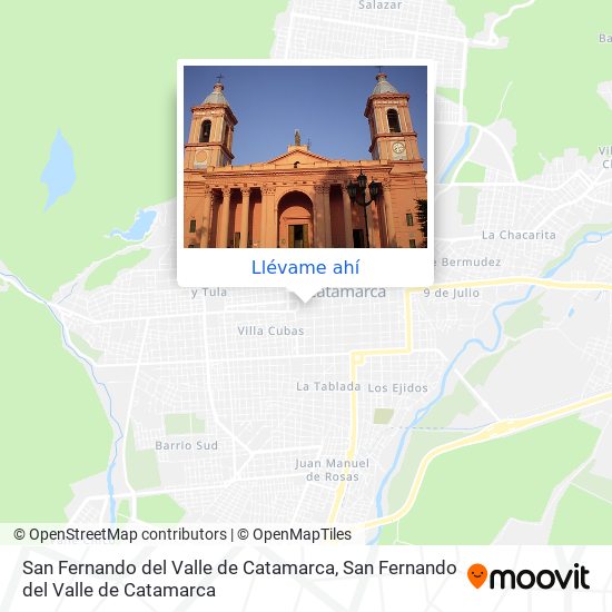 Mapa de San Fernando del Valle de Catamarca