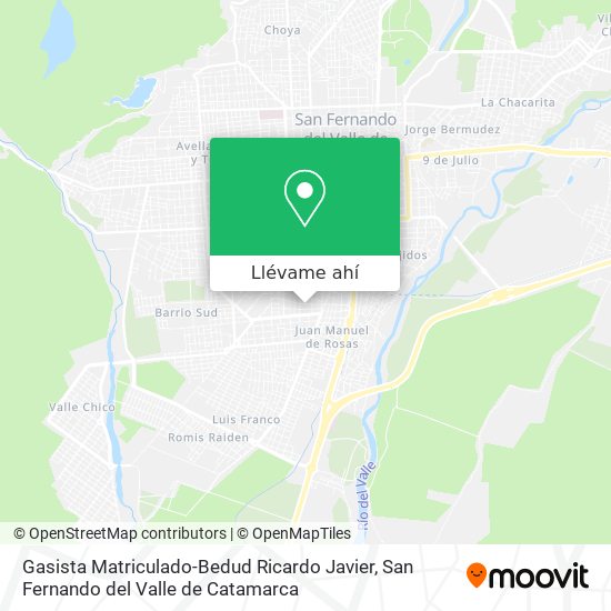 Mapa de Gasista Matriculado-Bedud Ricardo Javier