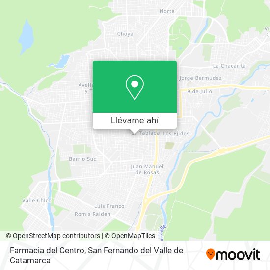 Mapa de Farmacia del Centro