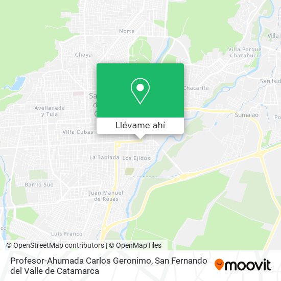 Mapa de Profesor-Ahumada Carlos Geronimo