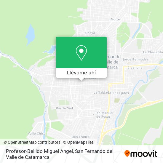 Mapa de Profesor-Bellido Miguel Angel
