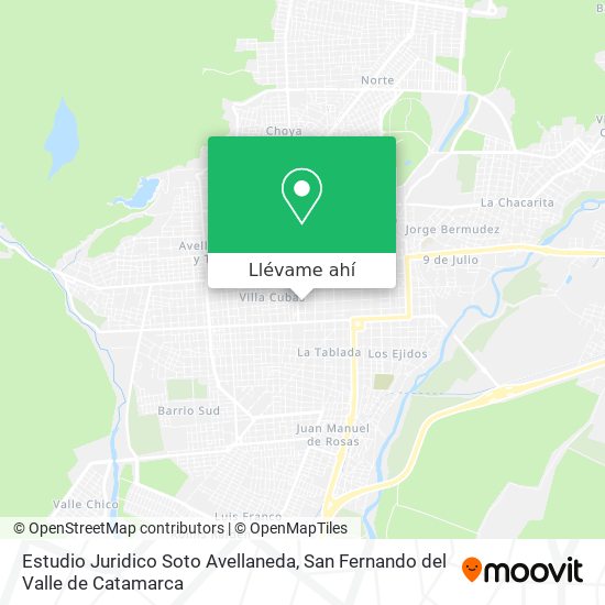 Mapa de Estudio Juridico Soto Avellaneda