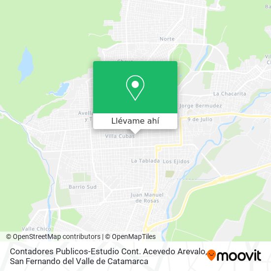 Mapa de Contadores Publicos-Estudio Cont. Acevedo Arevalo