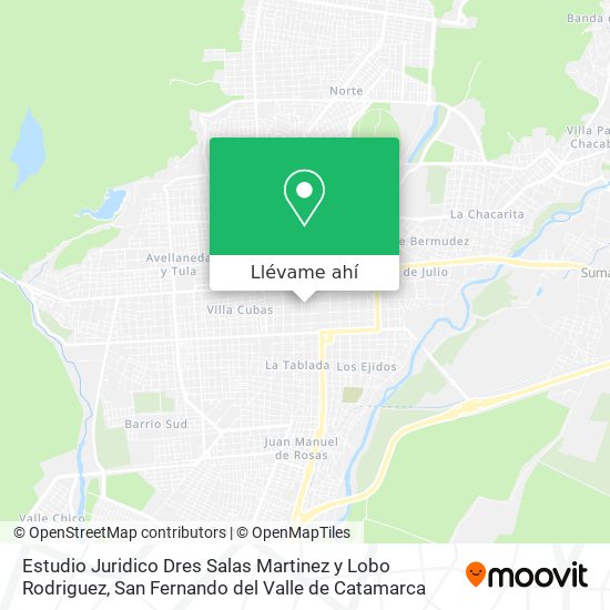 Mapa de Estudio Juridico Dres Salas Martinez y Lobo Rodriguez