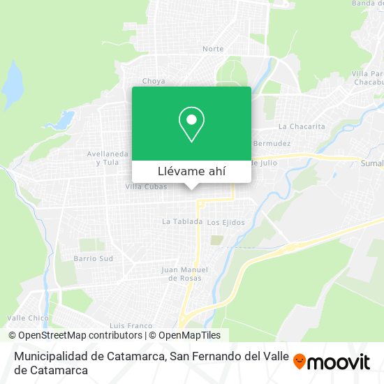 Mapa de Municipalidad de Catamarca