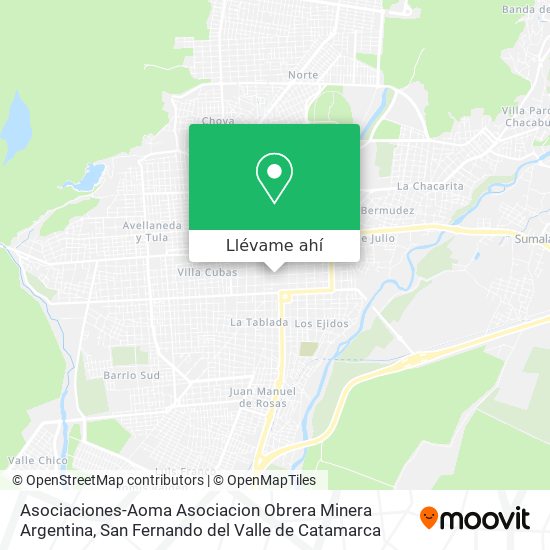 Mapa de Asociaciones-Aoma Asociacion Obrera Minera Argentina