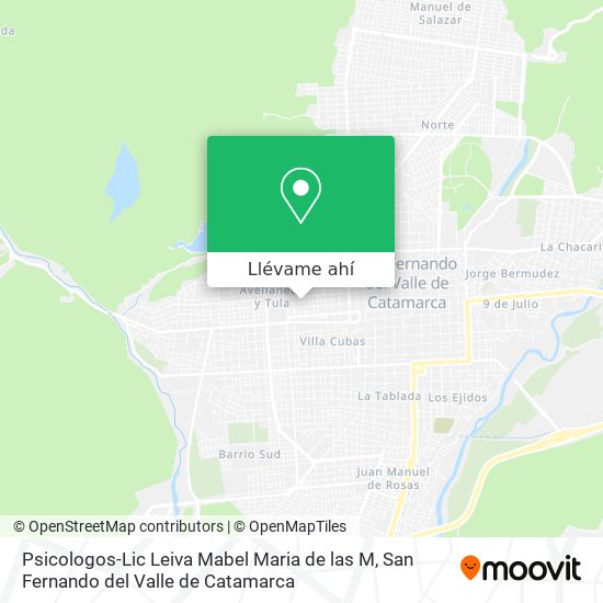 Mapa de Psicologos-Lic Leiva Mabel Maria de las M