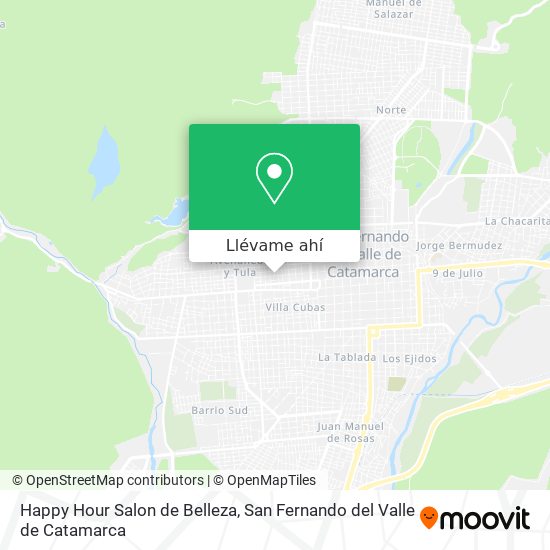 Mapa de Happy Hour Salon de Belleza