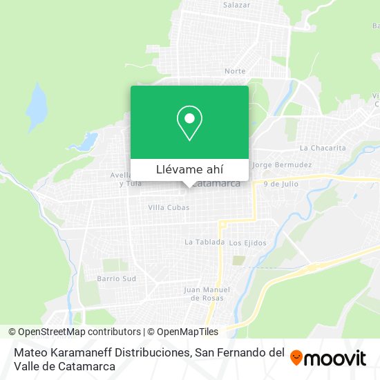 Mapa de Mateo Karamaneff Distribuciones