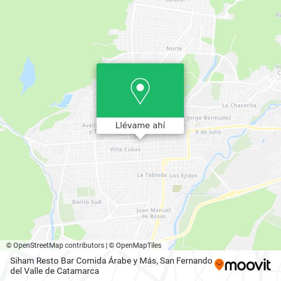 Mapa de Siham Resto Bar Comida Árabe y Más